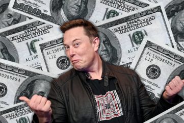 Elon Musk tout sourire, incarnation d’une fortune qui bat tous les records de la planète.